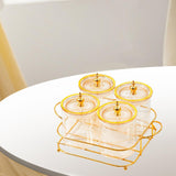 Maxbell Dried Fruit Tray Dustproof Sealed Container for Dining Room Home Living Room amber