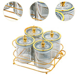 Maxbell Dried Fruit Tray Dustproof Sealed Container for Dining Room Home Living Room grey