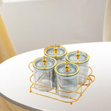 Maxbell Dried Fruit Tray Dustproof Sealed Container for Dining Room Home Living Room grey