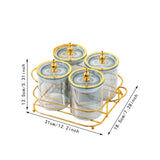 Maxbell Dried Fruit Tray Dustproof Sealed Container for Dining Room Home Living Room grey