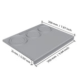 Maxbell Espresso Tamper Mat Silicone Soft Baristas Tool for Counter Coffee Bar Office grey