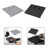 Maxbell Espresso Tamper Mat Silicone Soft Baristas Tool for Counter Coffee Bar Office grey