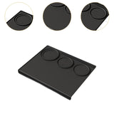 Maxbell Espresso Tamper Mat Silicone Soft Baristas Tool for Counter Coffee Bar Office black