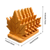 Maxbell 6 Pieces Fall Leaves Coasters Table Coaster for Restaurant Fridge Dinnerware Square base L
