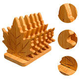 Maxbell 6 Pieces Fall Leaves Coasters Table Coaster for Restaurant Fridge Dinnerware Square base L