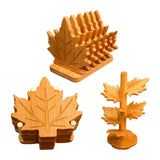 Maxbell 6 Pieces Fall Leaves Coasters Table Coaster for Restaurant Fridge Dinnerware Square base L