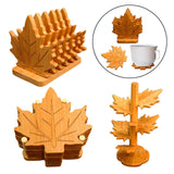 Maxbell 6 Pieces Fall Leaves Coasters Table Coaster for Restaurant Fridge Dinnerware Square base L