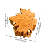 Maxbell 6 Pieces Fall Leaves Coasters Table Coaster for Restaurant Fridge Dinnerware Leaf base L