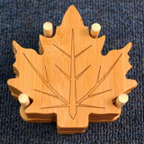 Maxbell 6 Pieces Fall Leaves Coasters Table Coaster for Restaurant Fridge Dinnerware Leaf base L