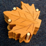 Maxbell 6 Pieces Fall Leaves Coasters Table Coaster for Restaurant Fridge Dinnerware Leaf base L