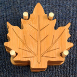 Maxbell 6 Pieces Fall Leaves Coasters Table Coaster for Restaurant Fridge Dinnerware Leaf base S