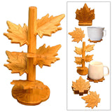 Maxbell 6 Pieces Fall Leaves Coasters Table Coaster for Restaurant Fridge Dinnerware tree shaped L