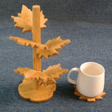 Maxbell 6 Pieces Fall Leaves Coasters Table Coaster for Restaurant Fridge Dinnerware tree shaped L