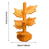 Maxbell 6 Pieces Fall Leaves Coasters Table Coaster for Restaurant Fridge Dinnerware tree shaped S