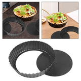 Maxbell Tart Pan Round Removable Loose Bottom Reusable Quiche Baking Dish Quiche Pan 28cm