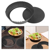 Maxbell Tart Pan Round Removable Loose Bottom Reusable Quiche Baking Dish Quiche Pan 28cm