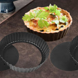 Maxbell Tart Pan Round Removable Loose Bottom Reusable Quiche Baking Dish Quiche Pan 28cm