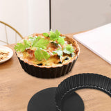Maxbell Tart Pan Round Removable Loose Bottom Reusable Quiche Baking Dish Quiche Pan 30cm