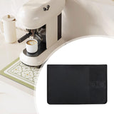 Maxbell Silicone Coffee Mat Multipurpose Anti Slip Coffee Maker Mat for Cafe Cabinet Black