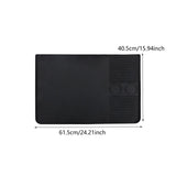 Maxbell Silicone Coffee Mat Multipurpose Anti Slip Coffee Maker Mat for Cafe Cabinet Black