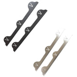Maxbell 2x Stainless Steel Cover Easy to Clean for Restaurant Dining Room Countertop black