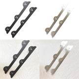Maxbell 2x Stainless Steel Cover Easy to Clean for Restaurant Dining Room Countertop black