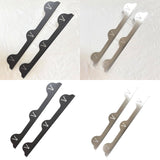Maxbell 2x Stainless Steel Cover Easy to Clean for Restaurant Dining Room Countertop black