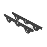 Maxbell 2x Stainless Steel Cover Easy to Clean for Restaurant Dining Room Countertop black