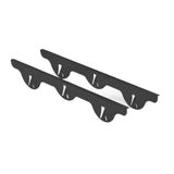 Maxbell 2x Stainless Steel Cover Easy to Clean for Restaurant Dining Room Countertop black