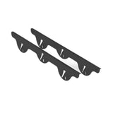 Maxbell 2x Stainless Steel Cover Easy to Clean for Restaurant Dining Room Countertop black