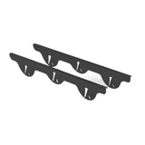 Maxbell 2x Stainless Steel Cover Easy to Clean for Restaurant Dining Room Countertop black