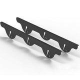 Maxbell 2x Stainless Steel Cover Easy to Clean for Restaurant Dining Room Countertop black