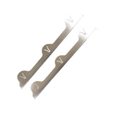 Maxbell 2x Stainless Steel Cover Easy to Clean for Restaurant Dining Room Countertop Argent