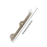 Maxbell 2x Stainless Steel Cover Easy to Clean for Restaurant Dining Room Countertop Argent