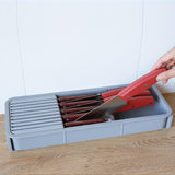Maxbell Retractable Knife Organizer Versatile Kitchen Utensil Organizer for Home Use Grey