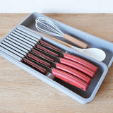 Maxbell Retractable Knife Organizer Versatile Kitchen Utensil Organizer for Home Use Grey
