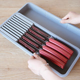 Maxbell Retractable Knife Organizer Versatile Kitchen Utensil Organizer for Home Use Grey