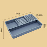 Maxbell Retractable Knife Organizer Versatile Kitchen Utensil Organizer for Home Use Grey