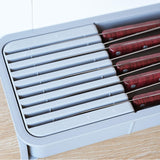Maxbell Retractable Knife Organizer Versatile Kitchen Utensil Organizer for Home Use Grey