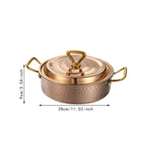 Maxbell Stainless Steel Hot Pot Practical Induction Pan for Caterer Parties Home Use 28cm