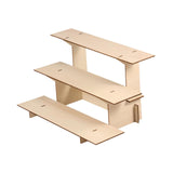 Maxbell Wooden Riser Display Shelf Organizer 3 Tier Decor for Figurines Figures Dorm