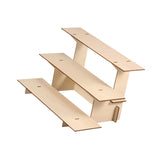 Maxbell Wooden Riser Display Shelf Organizer 3 Tier Decor for Figurines Figures Dorm