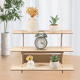 Maxbell Wooden Riser Display Shelf Organizer 3 Tier Decor for Figurines Figures Dorm