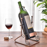 Maxbell Single Wine Bottle Holder Countertop Wine Rack for Shelf Cabinet Living Room