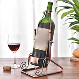 Maxbell Single Wine Bottle Holder Countertop Wine Rack for Shelf Cabinet Living Room