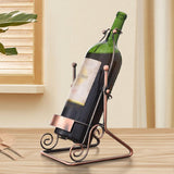 Maxbell Single Wine Bottle Holder Countertop Wine Rack for Shelf Cabinet Living Room