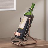 Maxbell Single Wine Bottle Holder Countertop Wine Rack for Shelf Cabinet Living Room