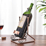 Maxbell Single Wine Bottle Holder Countertop Wine Rack for Shelf Cabinet Living Room