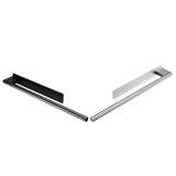 Maxbell Towel Rail No-punched Single Rod Towel Holder for Household Bathroom Balcony Silver