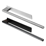 Maxbell Towel Rail No-punched Single Rod Towel Holder for Household Bathroom Balcony Silver